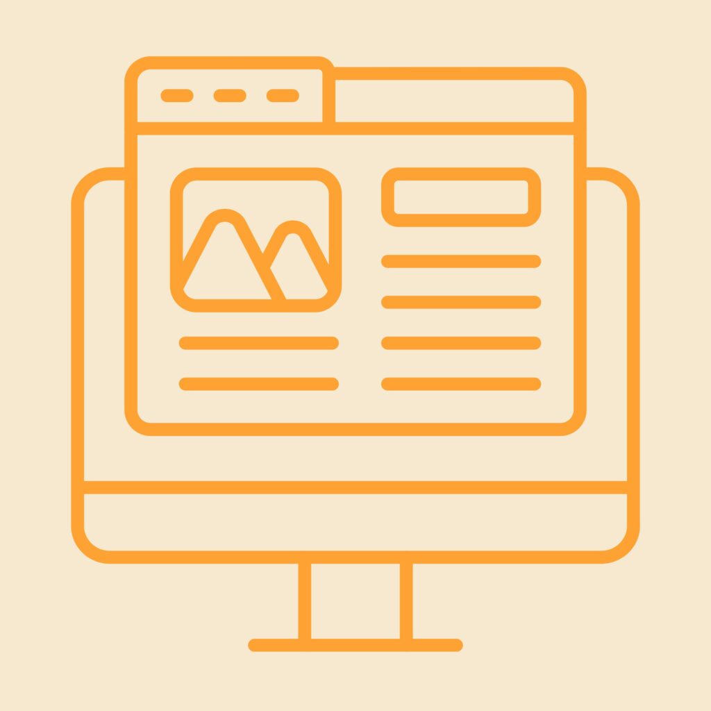 Graphic - Blog page coming off of a computer screen
